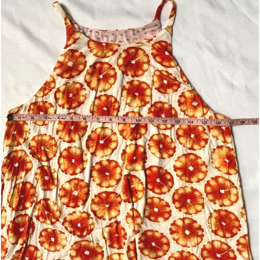 Anthropologie Porridge Orange Slice High Neck Layered Swing Tank Womens Medium - Picture 9 of 10